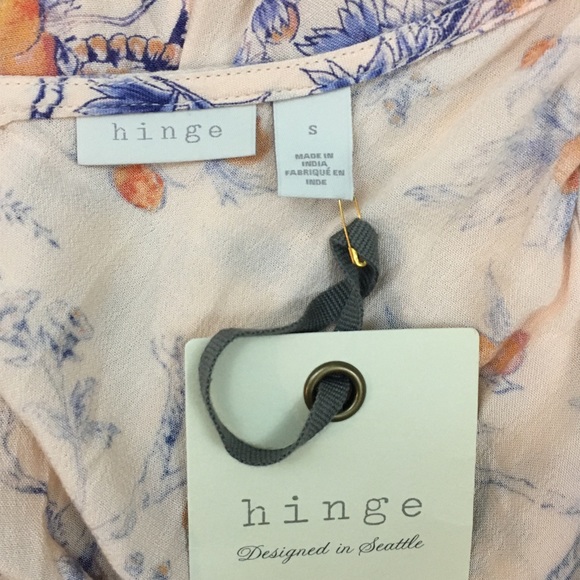 NWT Hinge Romper Peach Print Small - Picture 7 of 7